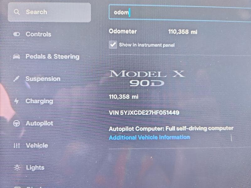 2017 TESLA MODEL X 9