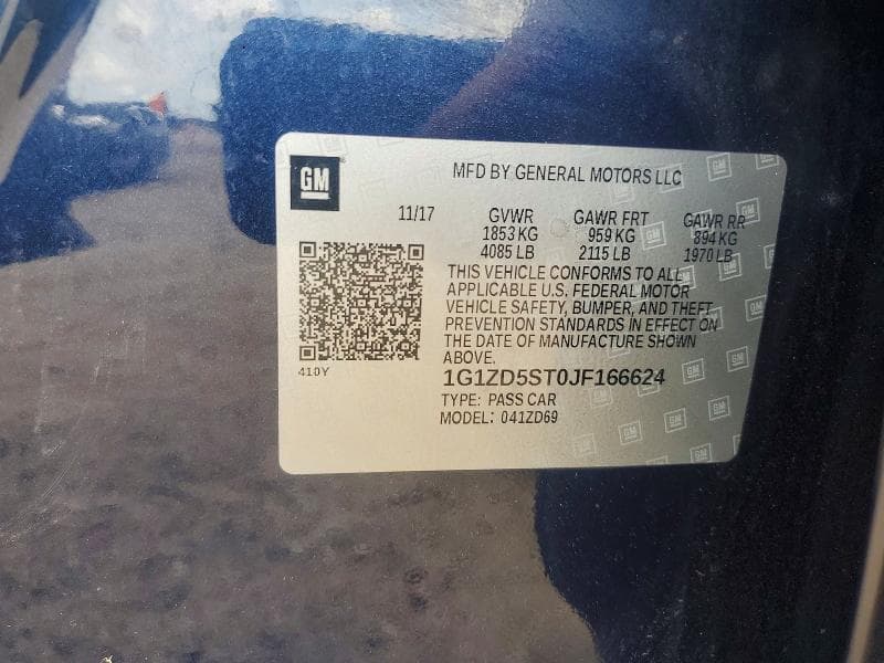 2018 CHEVROLET MALIBU LT 12