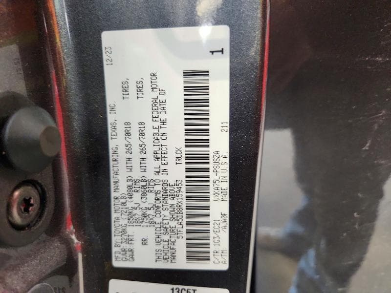 2024 TOYOTA TUNDRA SR5 SR5 12