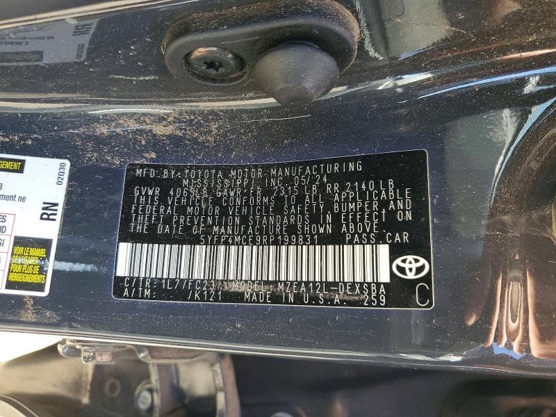 2024 TOYOTA COROLLA SE SE 12