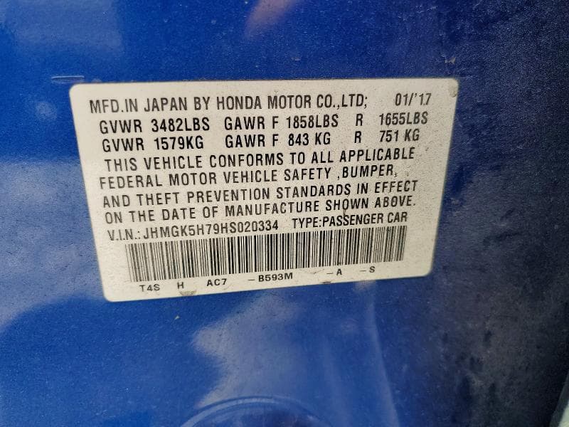 2017 HONDA FIT EX EX 13