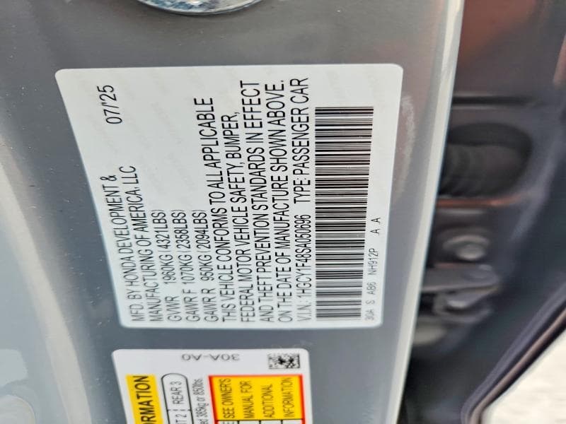 2025 HONDA ACCORD SE SE 13