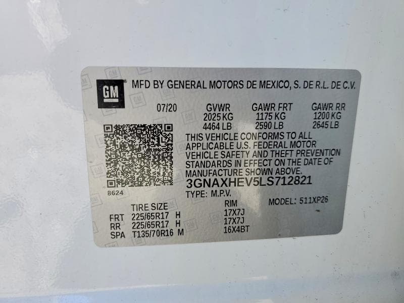 2020 CHEVROLET EQUINOX LS LS 13
