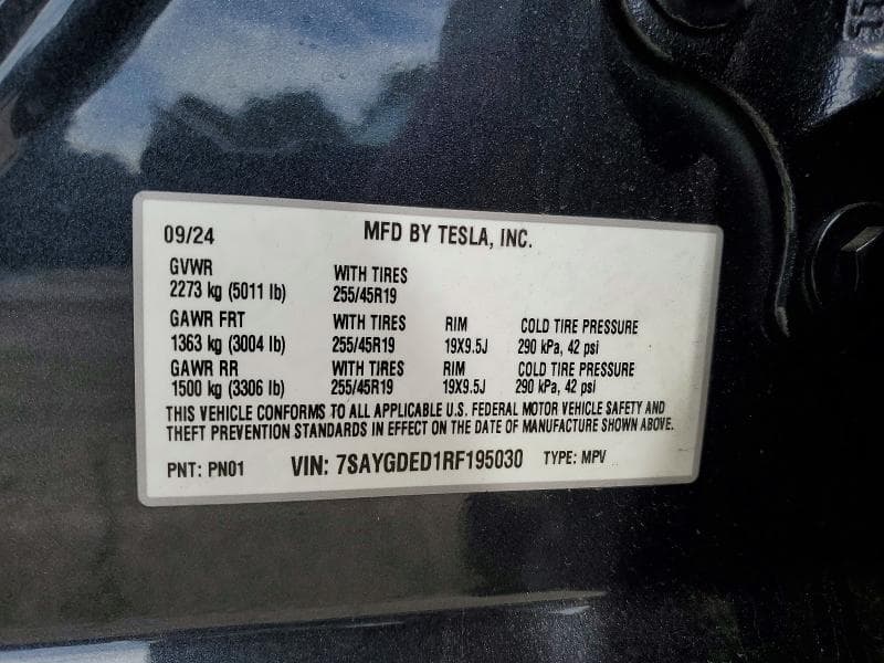 2024 TESLA MODEL Y 13