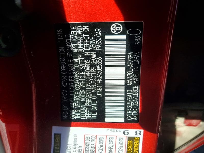 2019 TOYOTA CAMRY SE SE 13