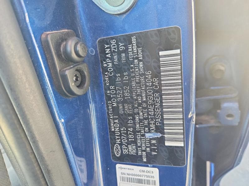 2016 HYUNDAI ACCENT SE 12