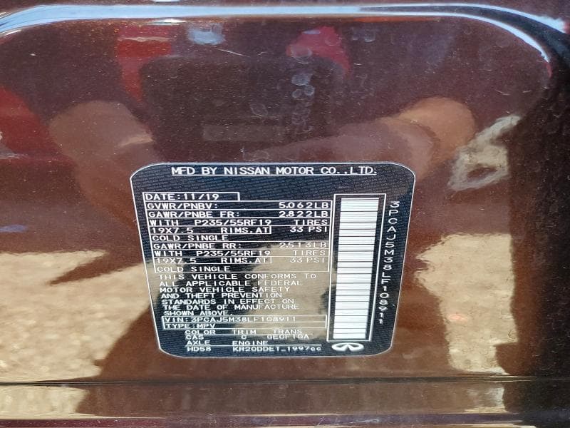 2020 INFINITI QX50 LUXE LUXE 12