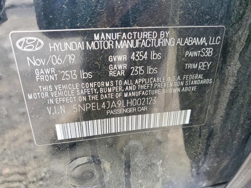2020 HYUNDAI SONATA SEL 12