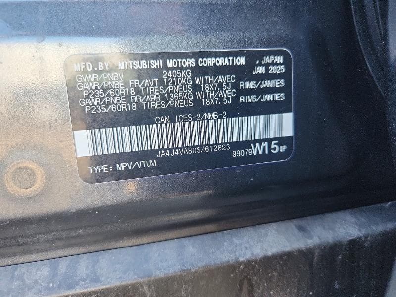 2025 MITSUBISHI OUTLANDER SE 12