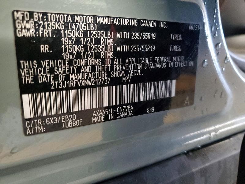 2021 TOYOTA RAV4 14