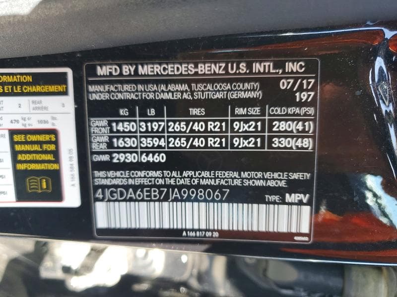2018 MERCEDES-BENZ GLE 43 AMG 43 AMG 14