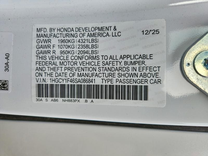 2025 HONDA ACCORD SE SE 13