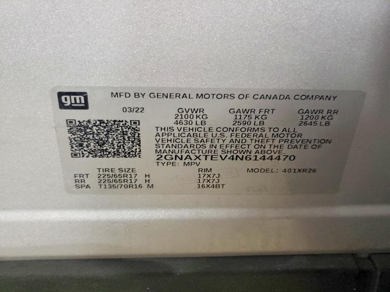 2022 CHEVROLET EQUINOX LT 12