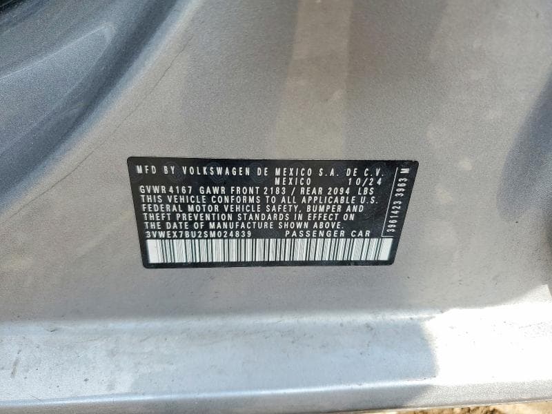 2025 VOLKSWAGEN JETTA SE 12
