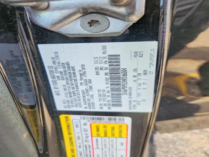 2017 FORD FUSION SE PHEV 12
