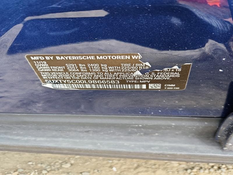 2020 BMW X3 XDRIVE30I 13