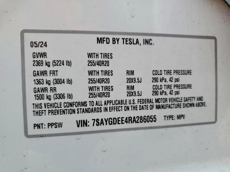 2024 TESLA MODEL Y 13