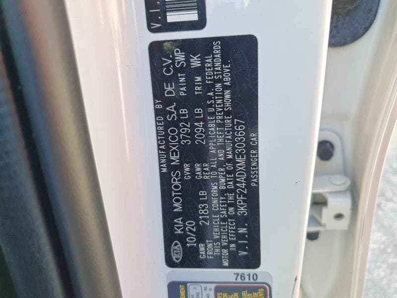 2021 KIA FORTE LXS 12