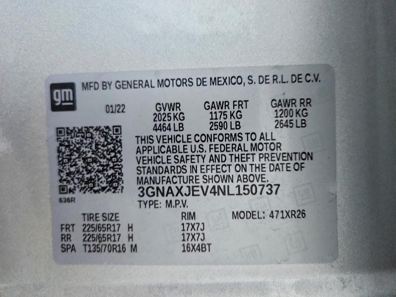 2022 CHEVROLET EQUINOX LT 12