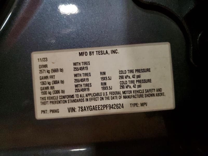 2023 TESLA MODEL Y 12