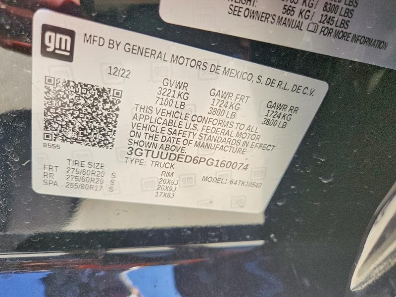 2023 GMC SIERRA K1500 SLT 12