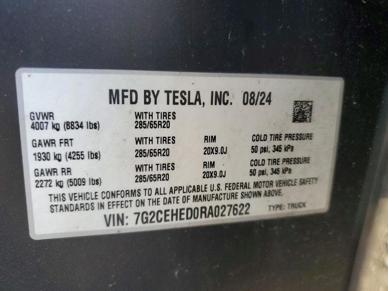 2024 TESLA CYBERTRUCK 12
