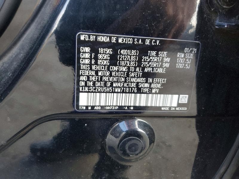 2021 HONDA HR-V EX 13