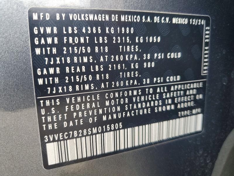 2025 VOLKSWAGEN TAOS SE 13