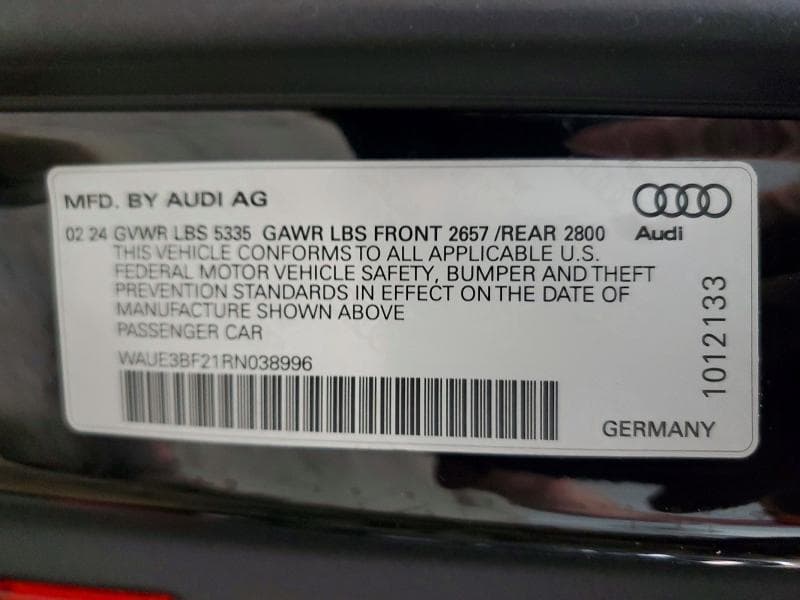 2024 AUDI A6 PREMIUM PLUS PREMIUM PLUS 12