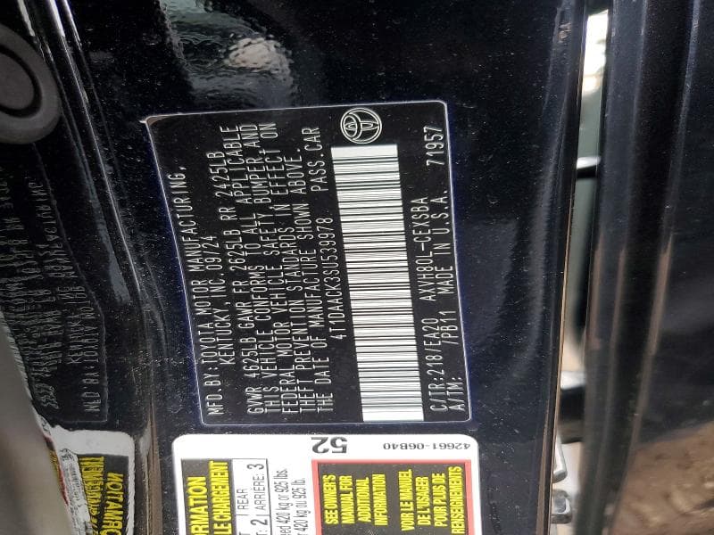 2025 TOYOTA CAMRY SE SE 12