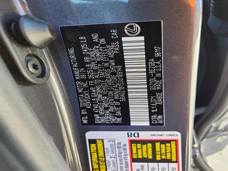 2025 LEXUS ES 350 BASE BASE 13