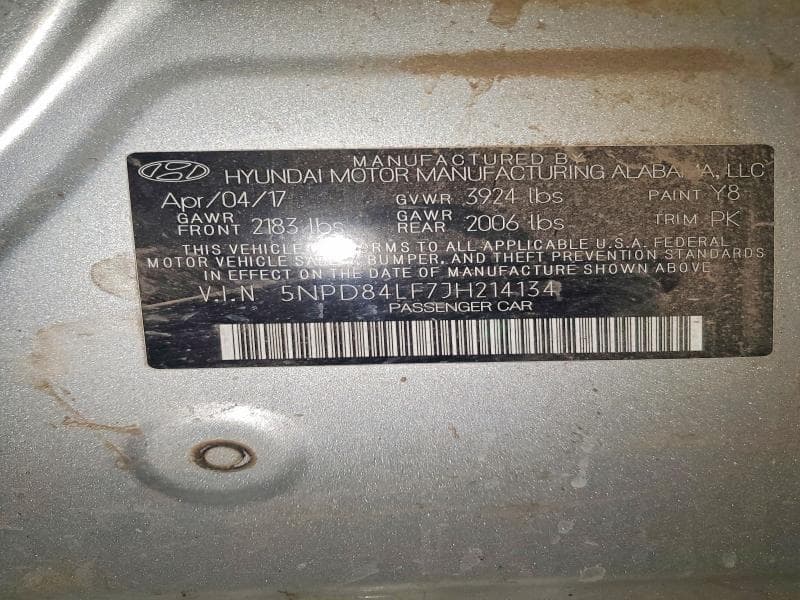 2018 HYUNDAI ELANTRA SEL 12