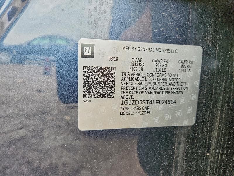 2020 CHEVROLET MALIBU LT 12