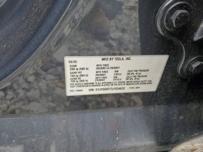 2020 TESLA MODEL Y 13