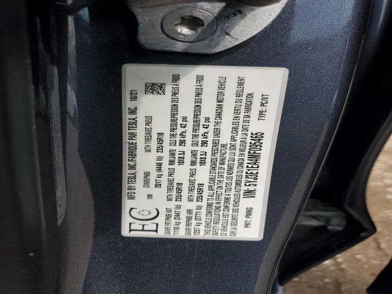 2021 TESLA MODEL 3 12
