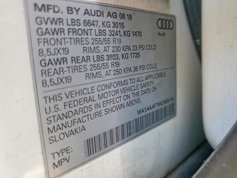 2019 AUDI Q7 PREMIUM 12