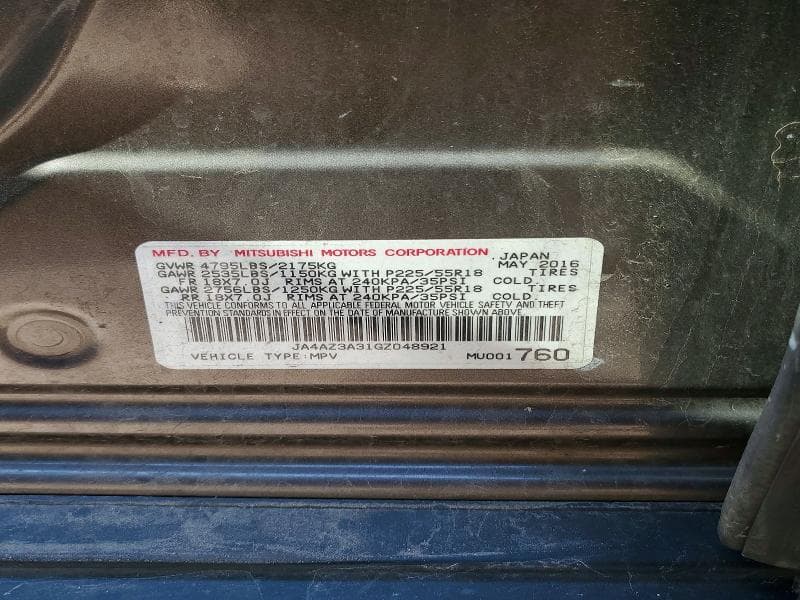 2016 MITSUBISHI OUTLANDER SE SE 14