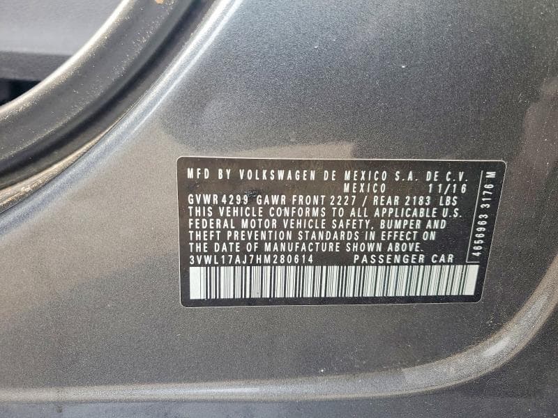 2017 VOLKSWAGEN JETTA SEL 12