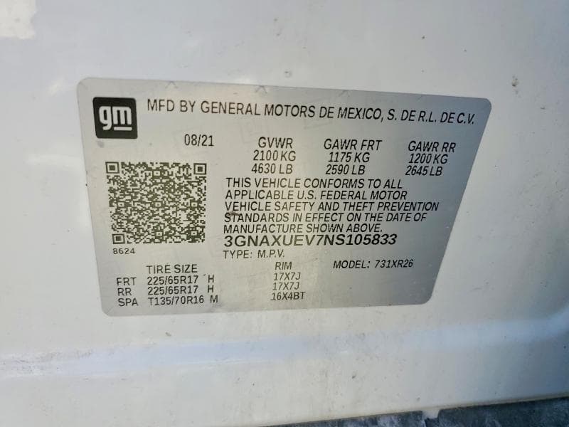 2022 CHEVROLET EQUINOX LT LT 13