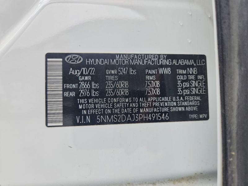 2023 HYUNDAI SANTA FE SEL 14
