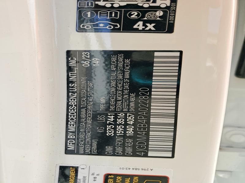 2023 MERCEDES-BENZ EQS SUV 580 4MATIC 13