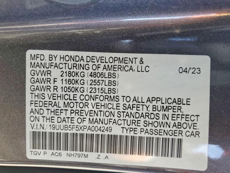 2023 ACURA TLX TECH A 12