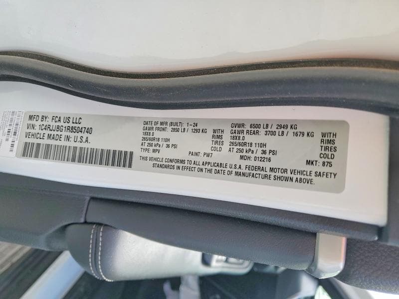 2024 JEEP GRAND CHEROKEE L LIMITED 13