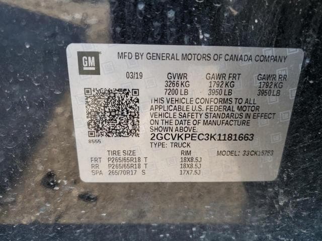 2019 CHEVROLET SILVERADO LD K1500 LT 12