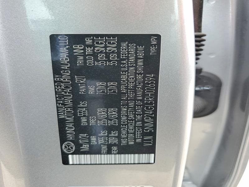 2024 HYUNDAI SANTA FE SEL SEL 13