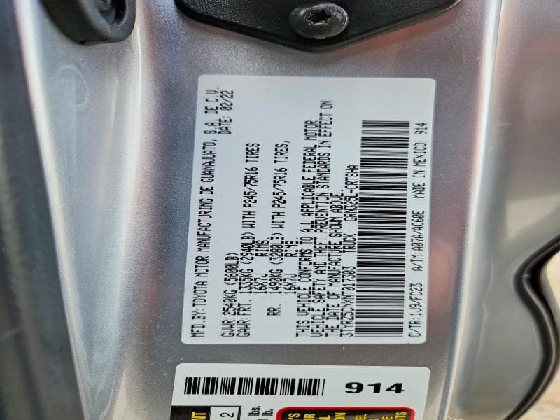 2022 TOYOTA TACOMA SR5 V6 12