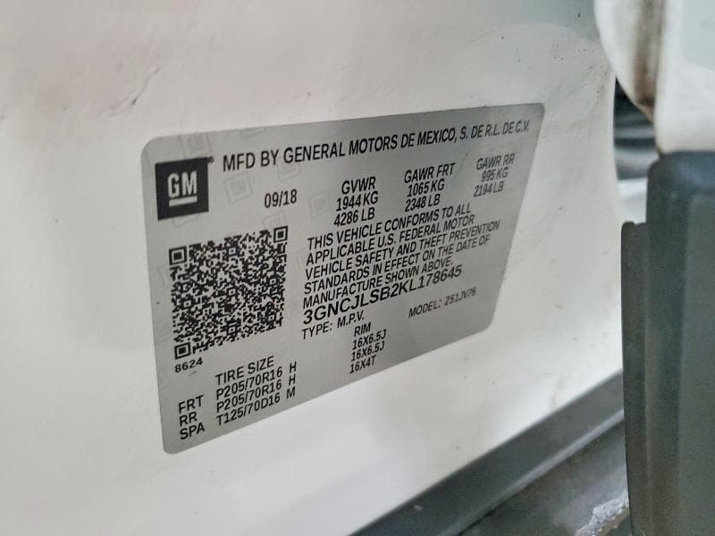 2019 CHEVROLET TRAX 1LT 13
