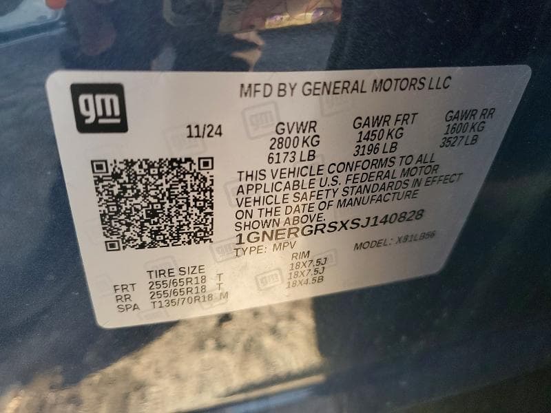 2025 CHEVROLET TRAVERSE LT LT 12