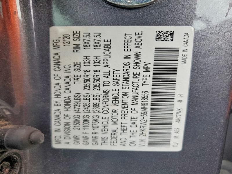2021 HONDA CR-V EX 13