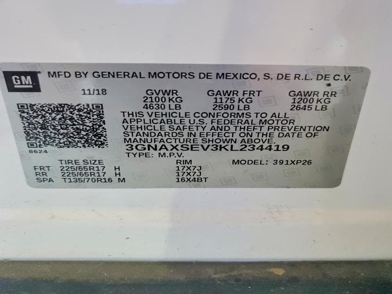 2019 CHEVROLET EQUINOX LS LS 13